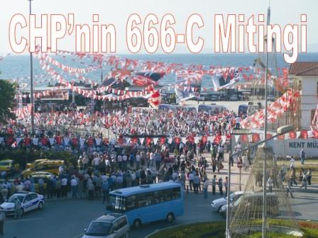 CHP nin Yalova daki 666-C mitingi