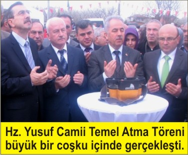 Cami temeli dualarla atld