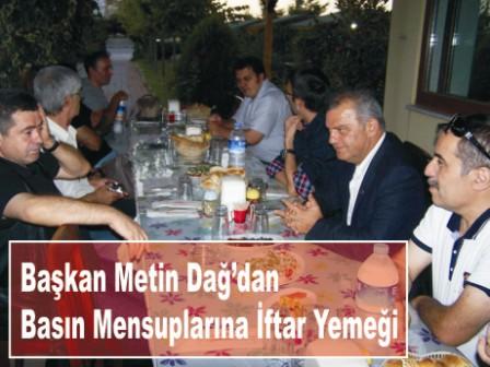 Metin DA, Basn Mensuplarna ftar Verdi