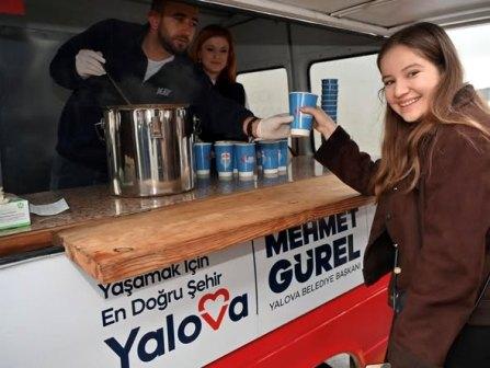 Belediyemizden ogrencilere sicak corba