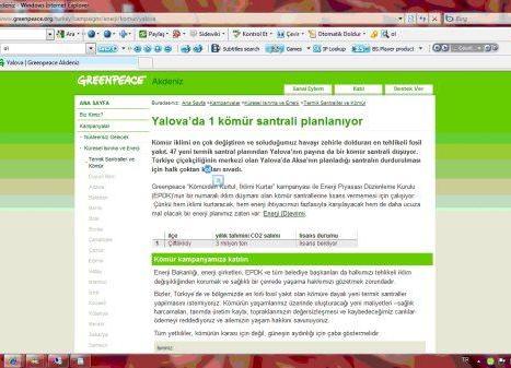 GREENPEACE YALOVA�YA EL VERD�