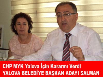 CHP Yalova Belediye Bakan Aday Vefa Salman