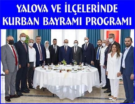 Yalova ve ilelerinde bayram programlar